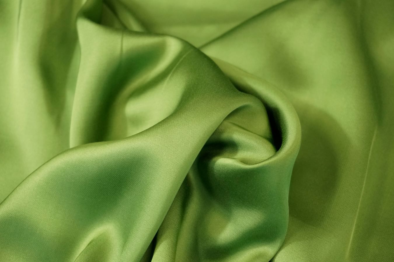 Viskosesatin - apfelgrün