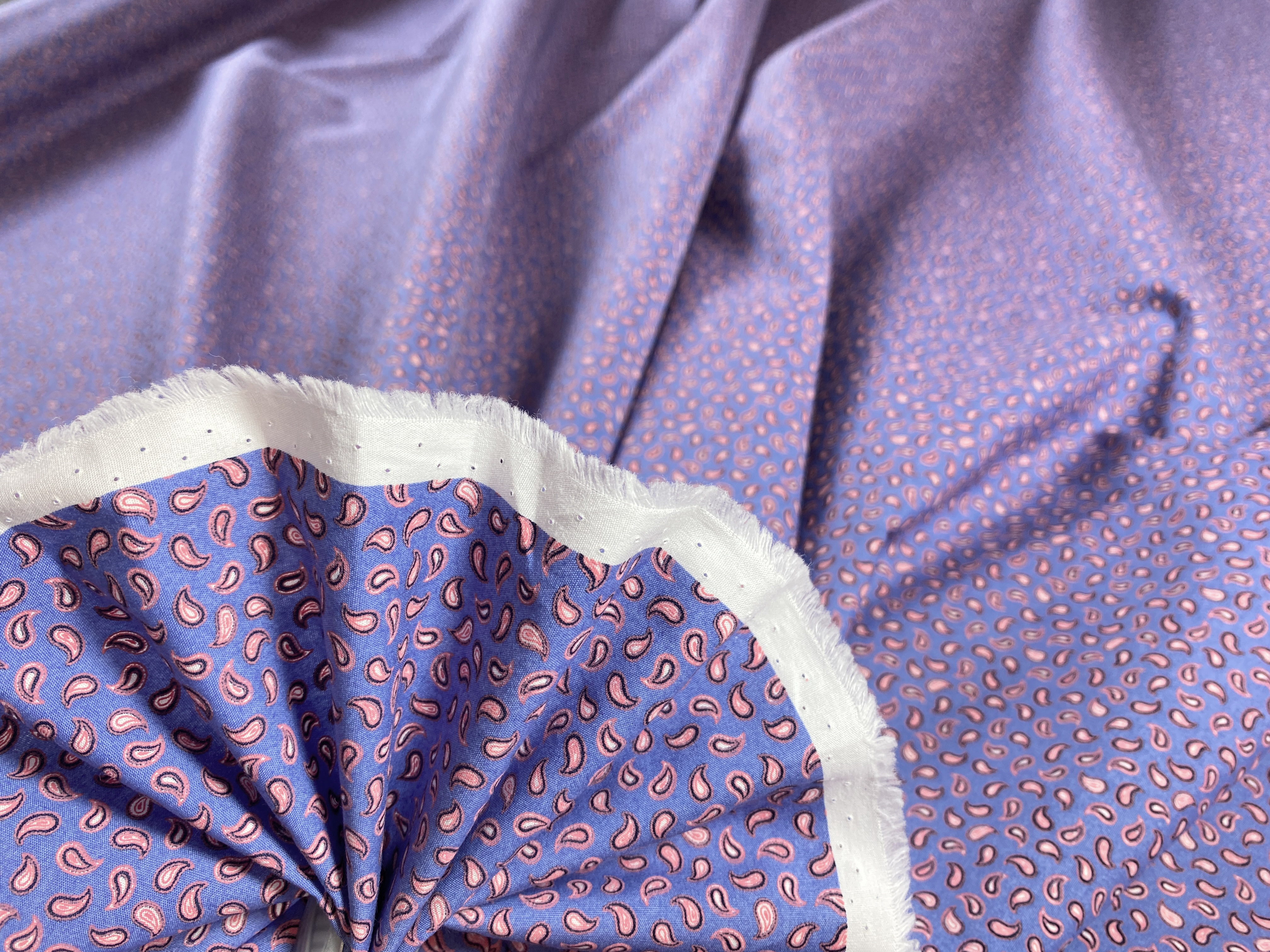Popeline kleines Paisleymuster