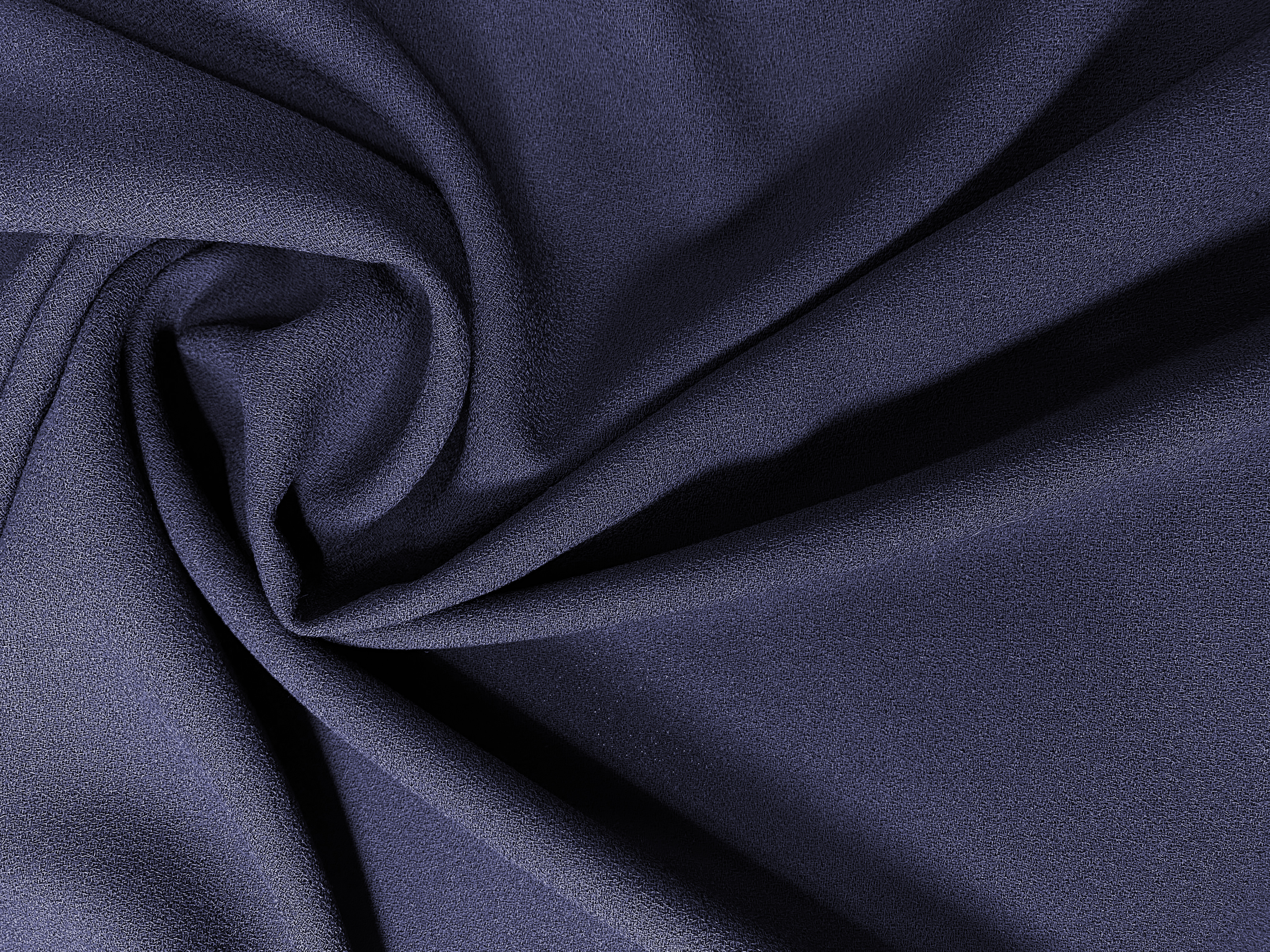 Woll-Crepe dunkelblau