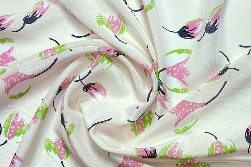 Feine Seide - Tulpenzeichnungen