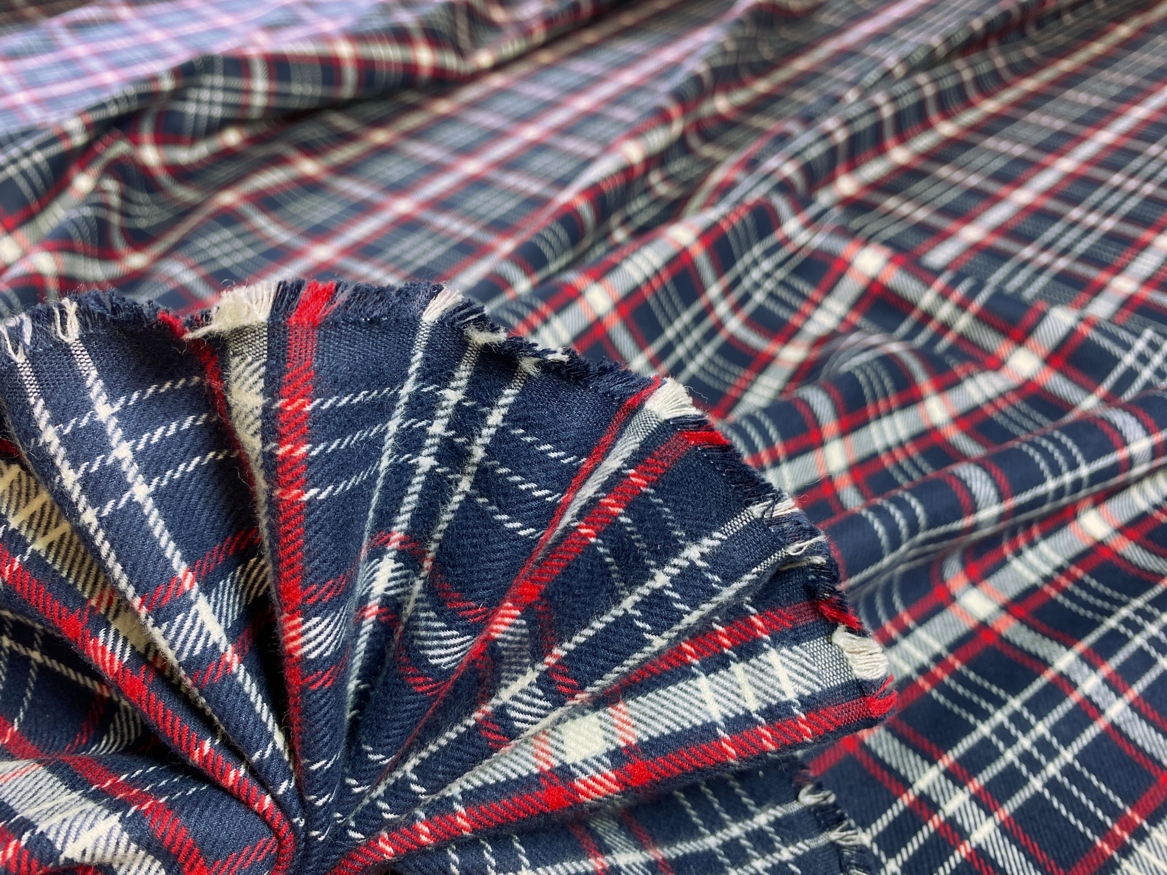 Flanell blau-rot-weiß