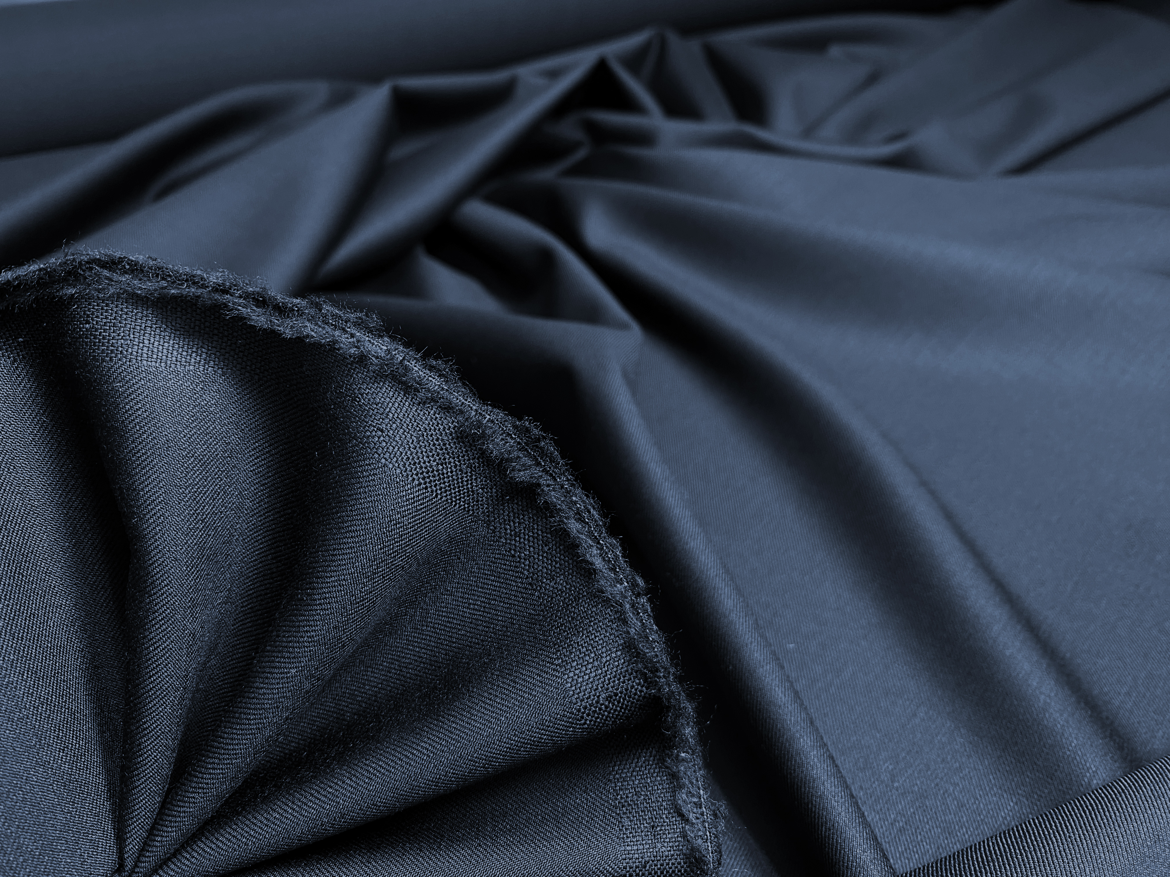 Feine Merino-Anzugware dunkelblau
