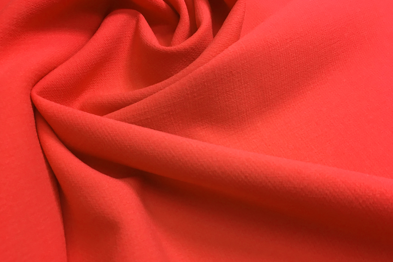 Elastische Schurwolle - orangerot