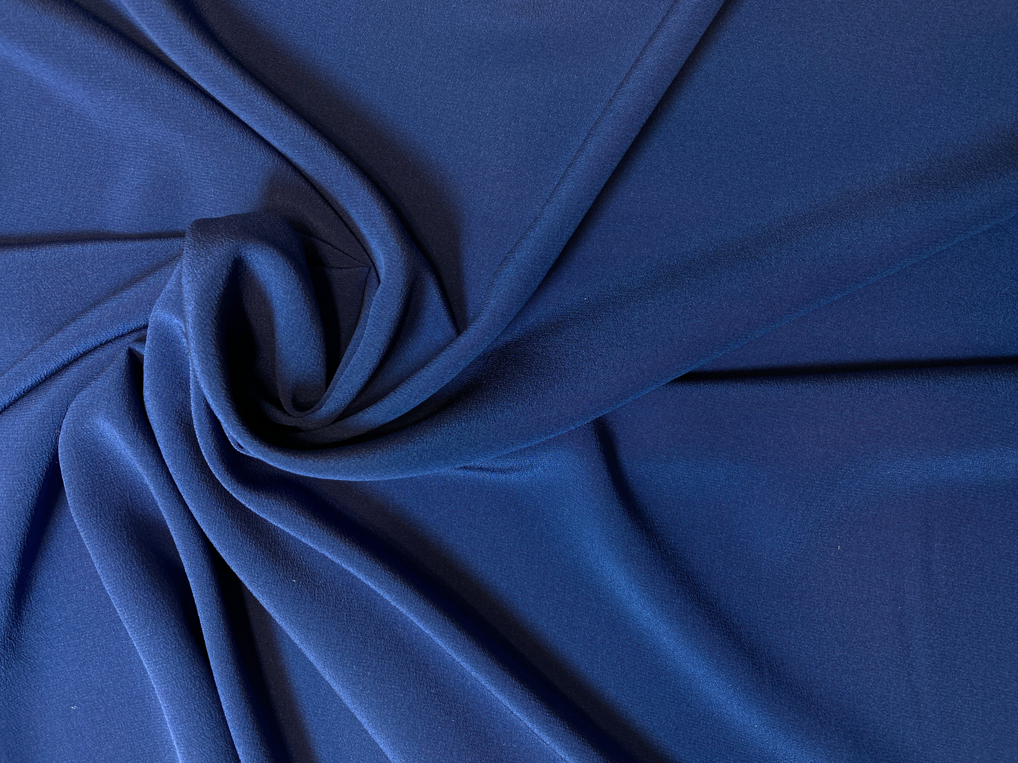 Seiden-Crepe blau