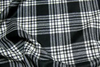 Tartan schwarz/weiß
