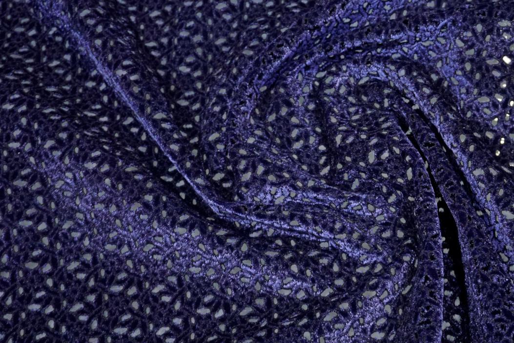 Seidensamt - tintenblau