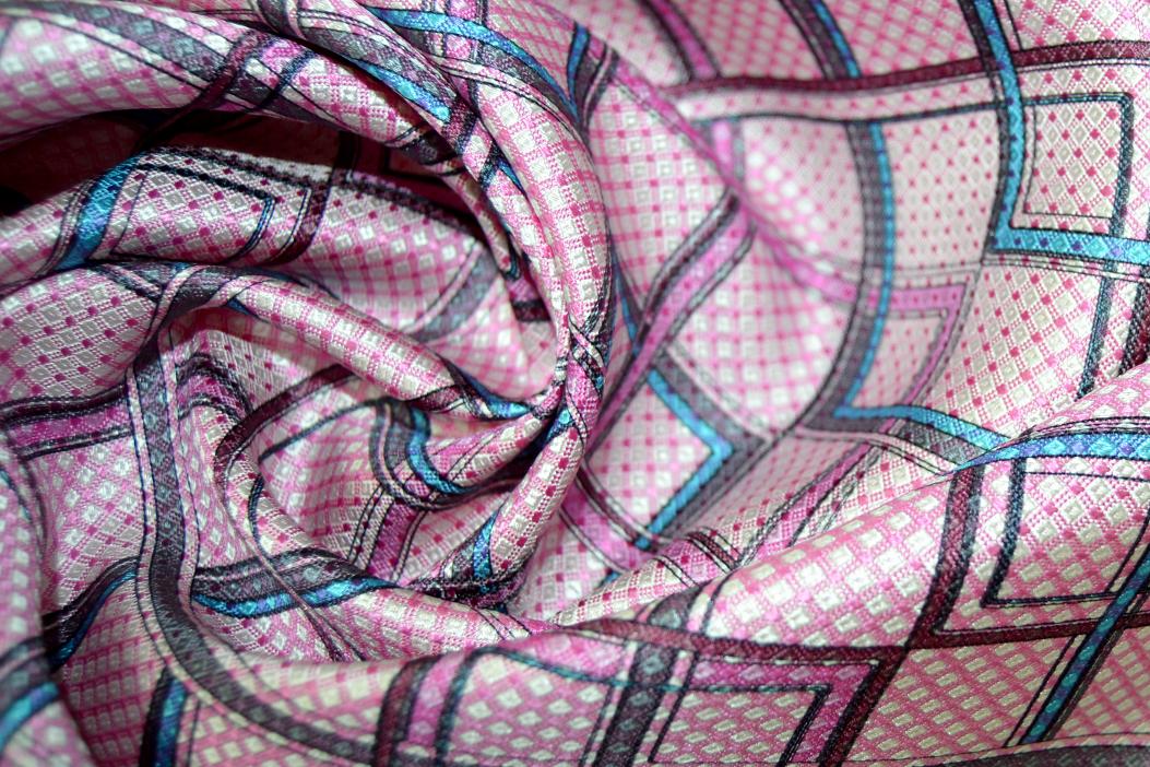 Seiden - Jacquard bedruckt