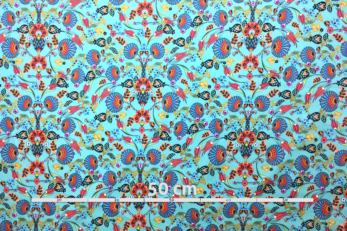 Baumwolle - Fantasieblumen