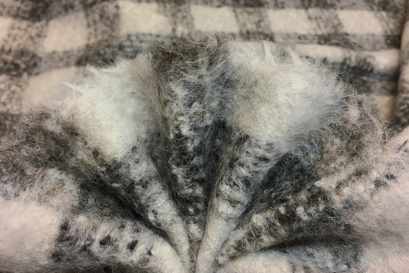 Alpakamischung - braun-grau