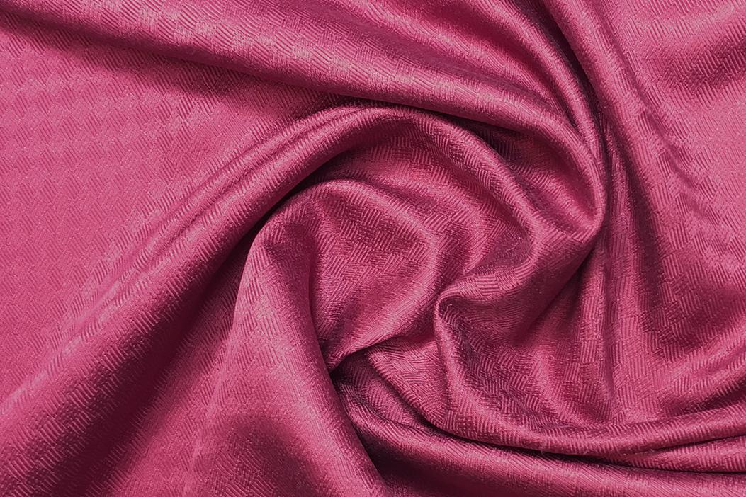 Seide - Würfelmuster, altrot