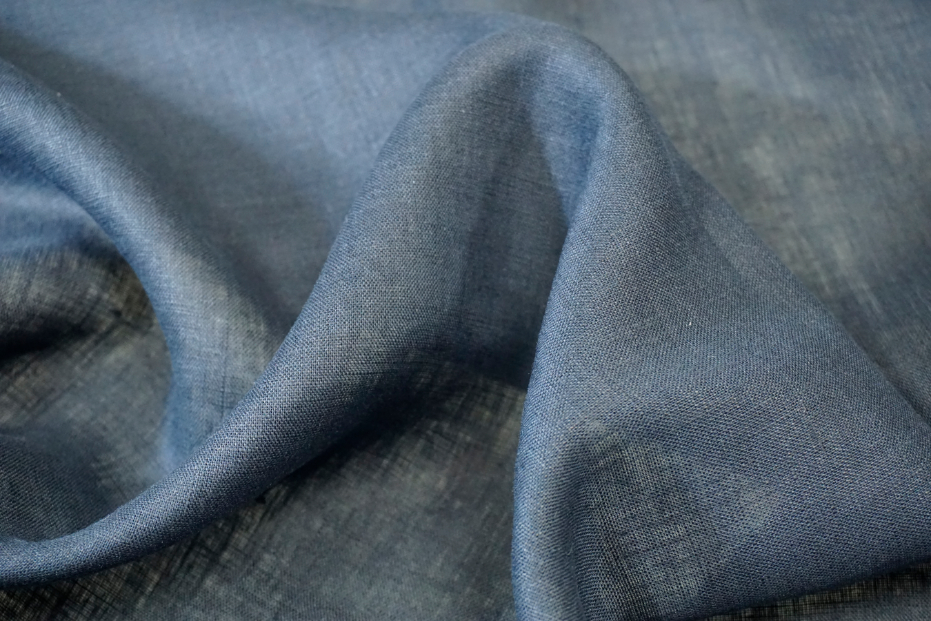 Blusenleinen - dunkelblau