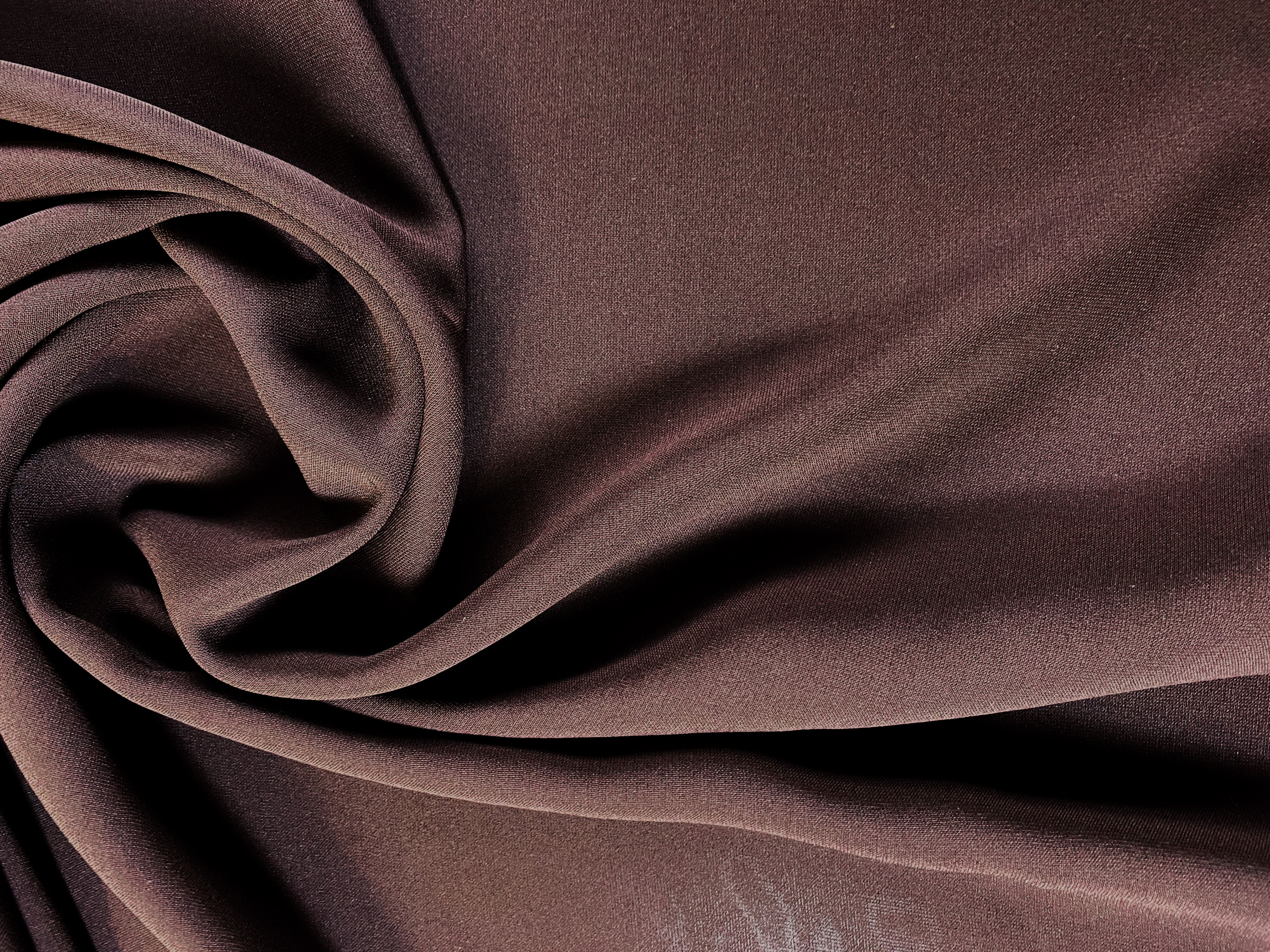 feine Seide - schokoladenbraun