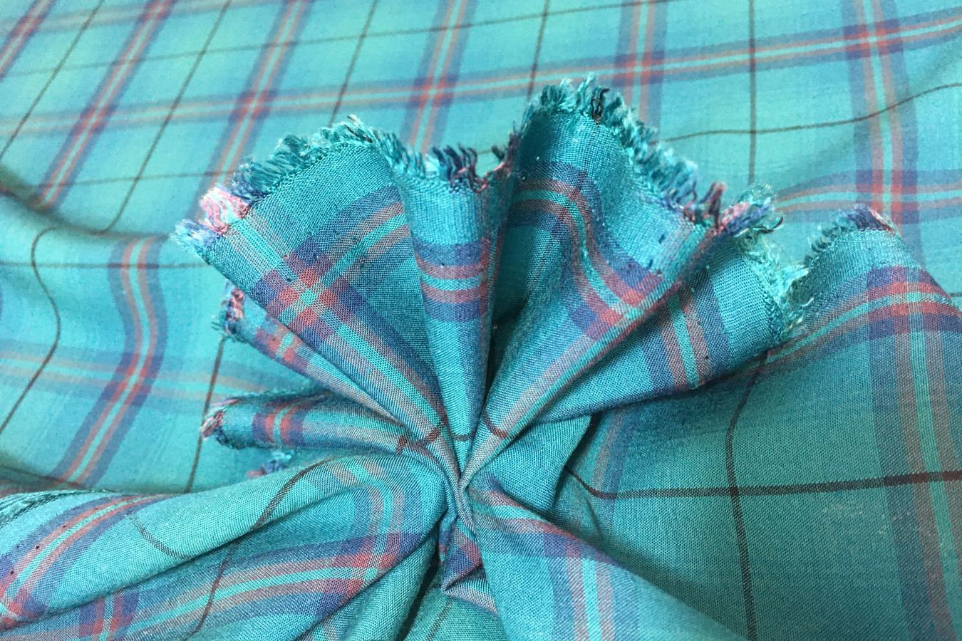 Schottenmuster - blaugrün