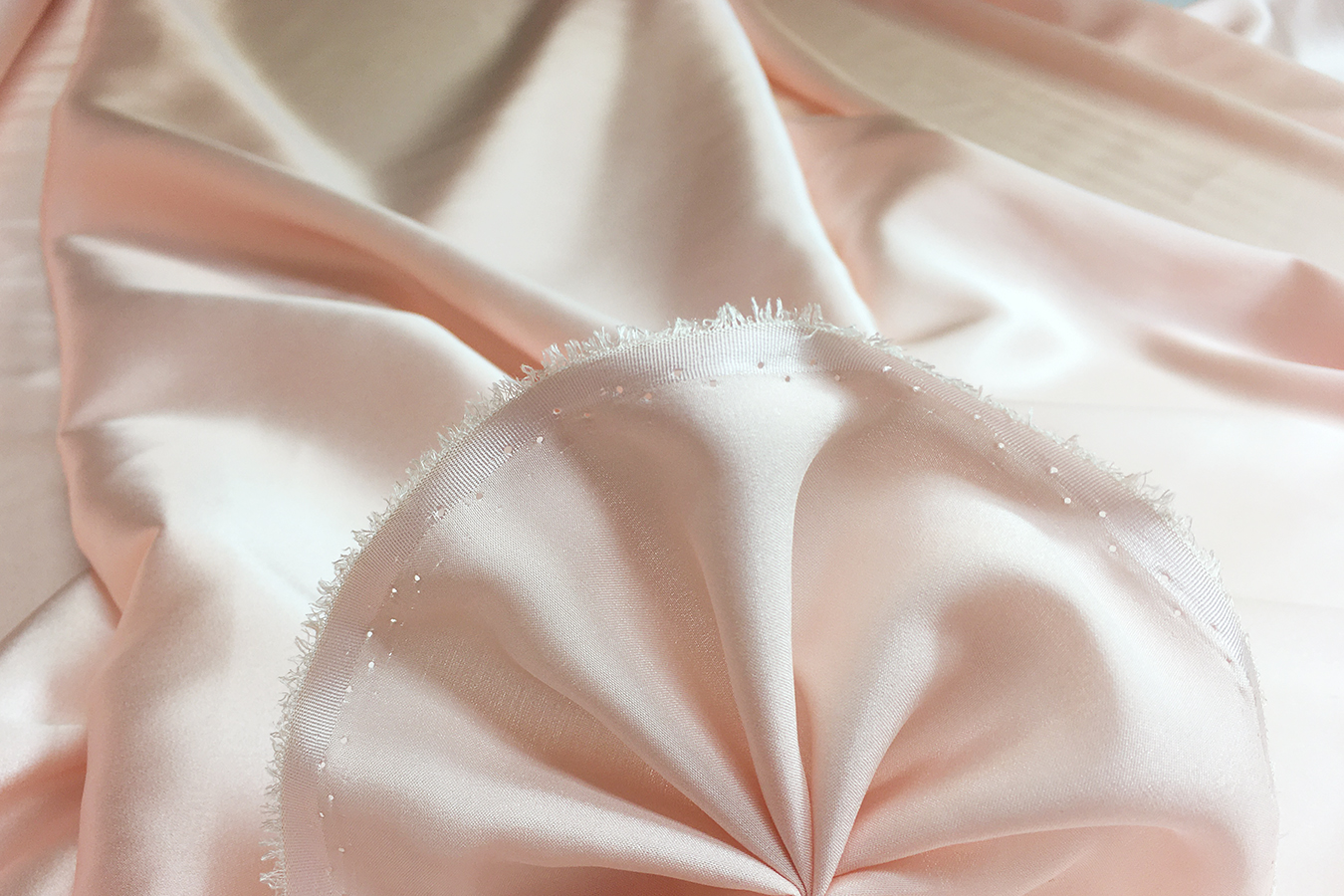 Elastische Seide - rose