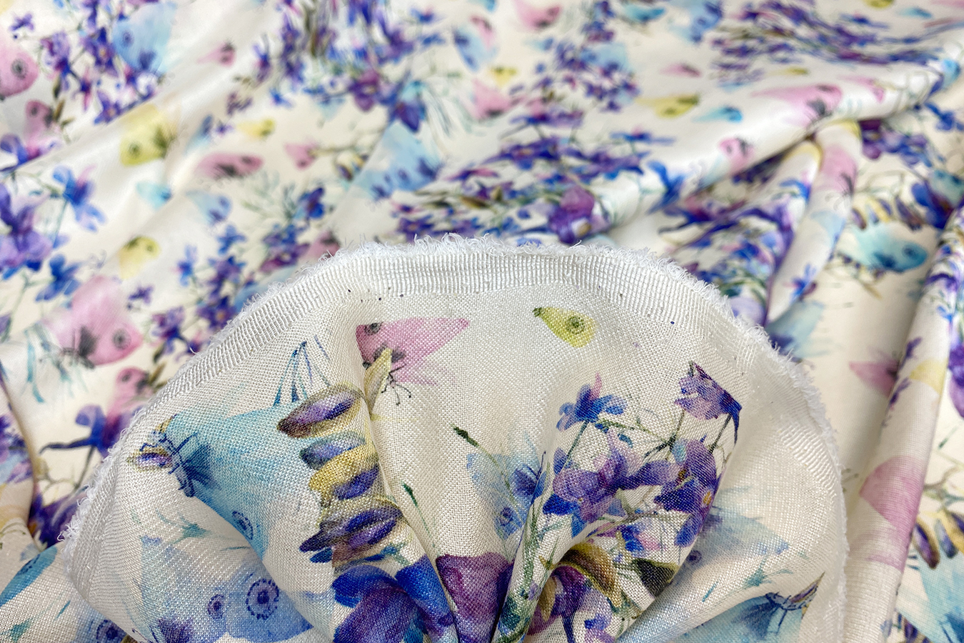 Seidenmischung - Schmetterlinge