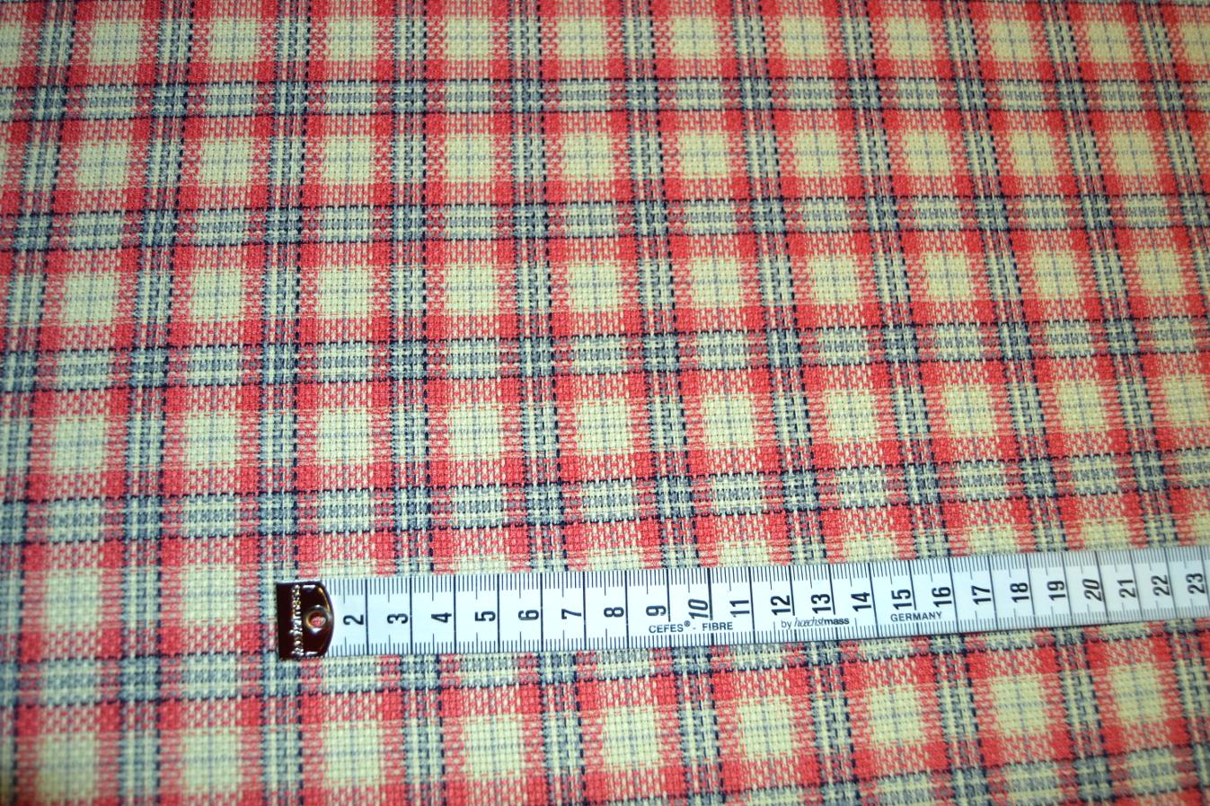 Schurwolle - kariert