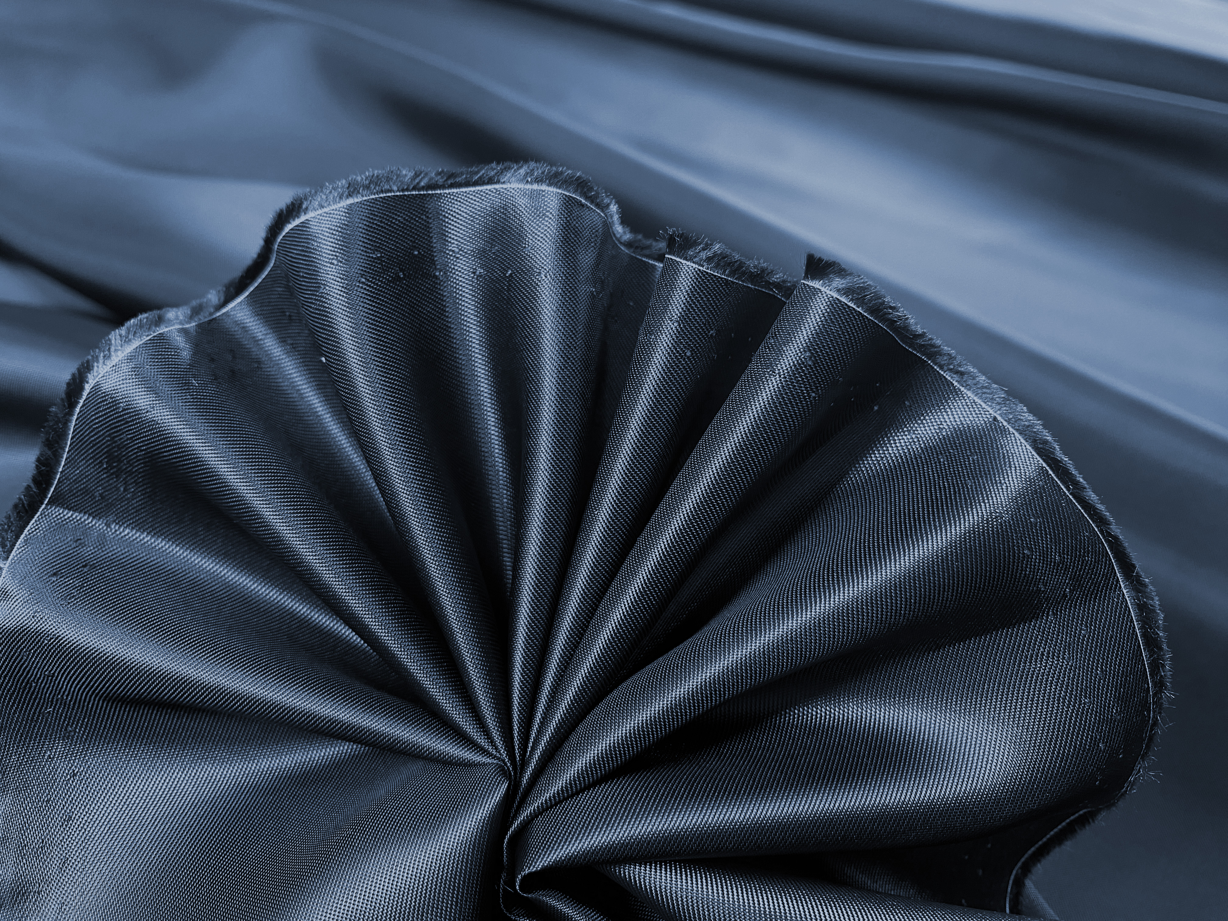 Sergefutter dunkelblau