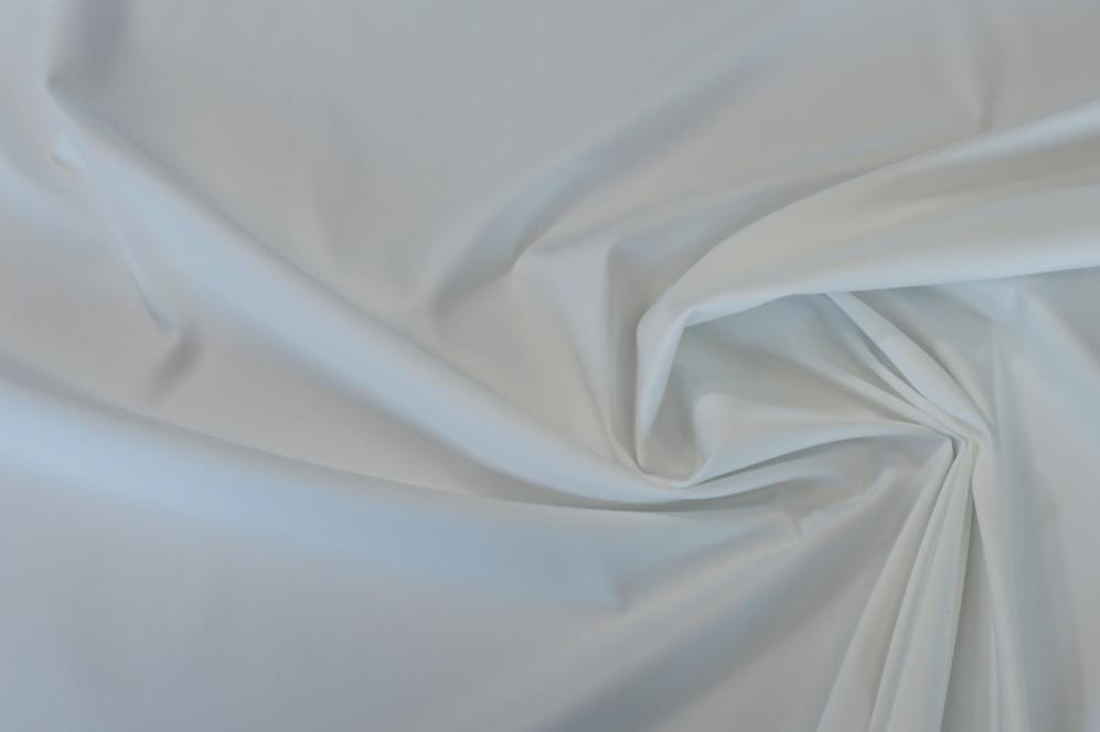 Baumwollstretch - weiß