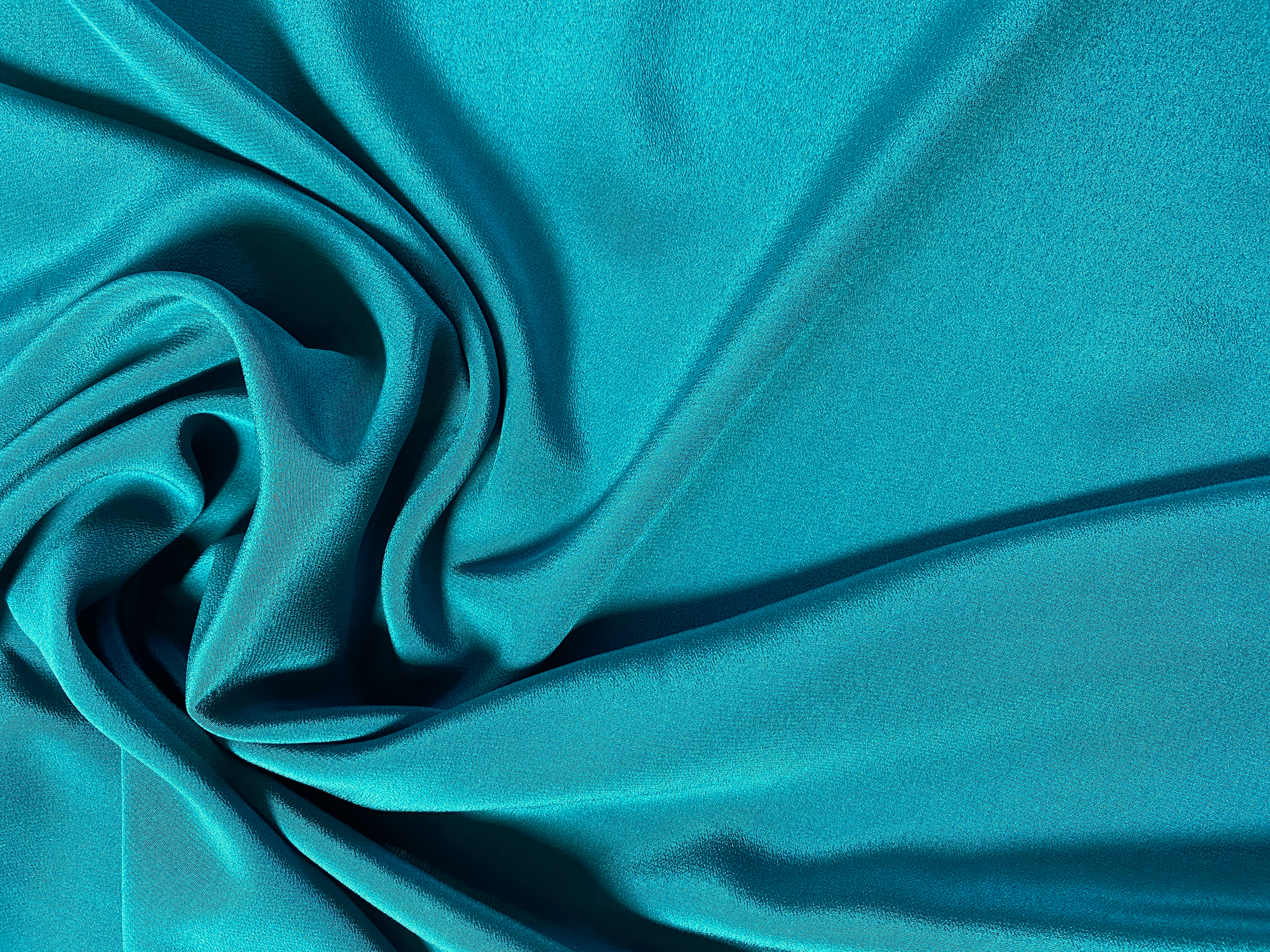 Seidencrepe blaugrün