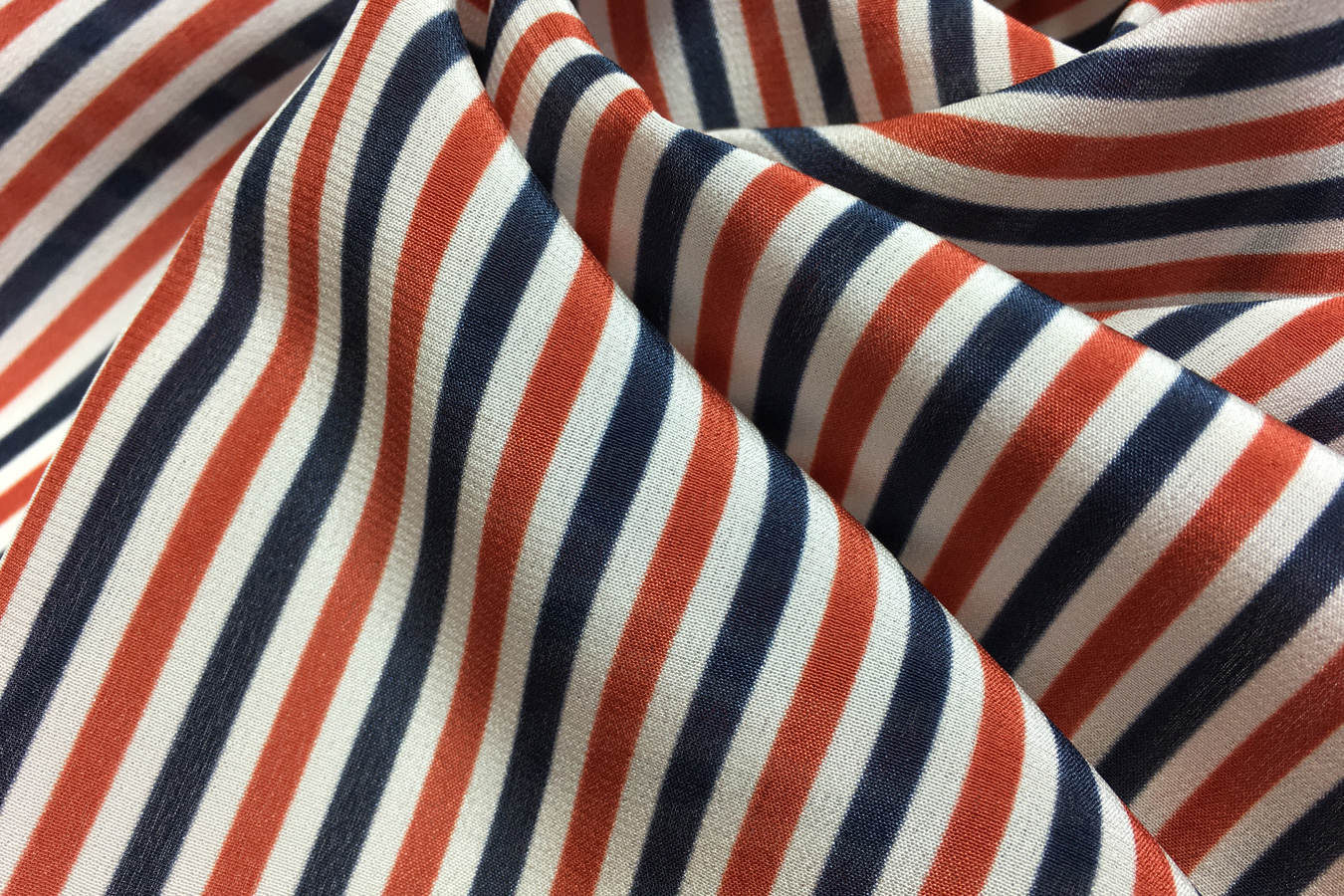 Crêpe de Chine - Streifen