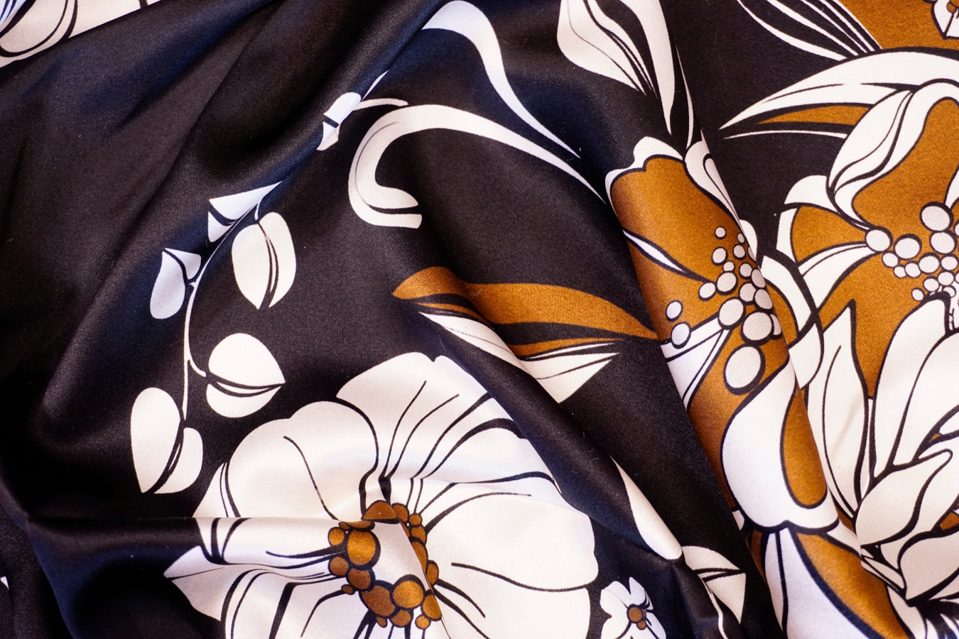 Seidenstretch - Blumenbänder