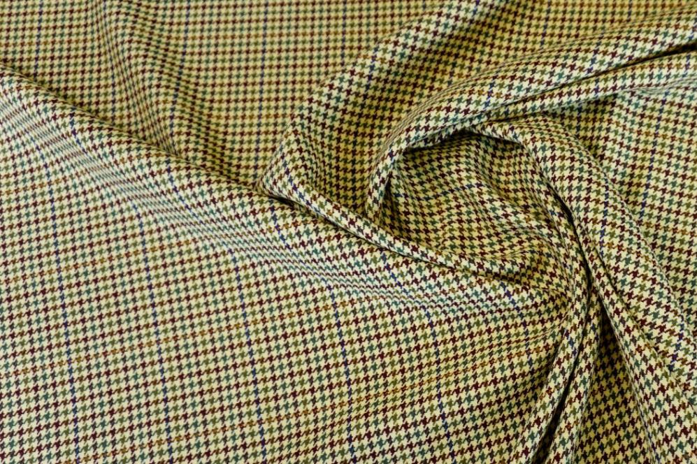 Schurwolle - gewebtes Hahnentrittmuster