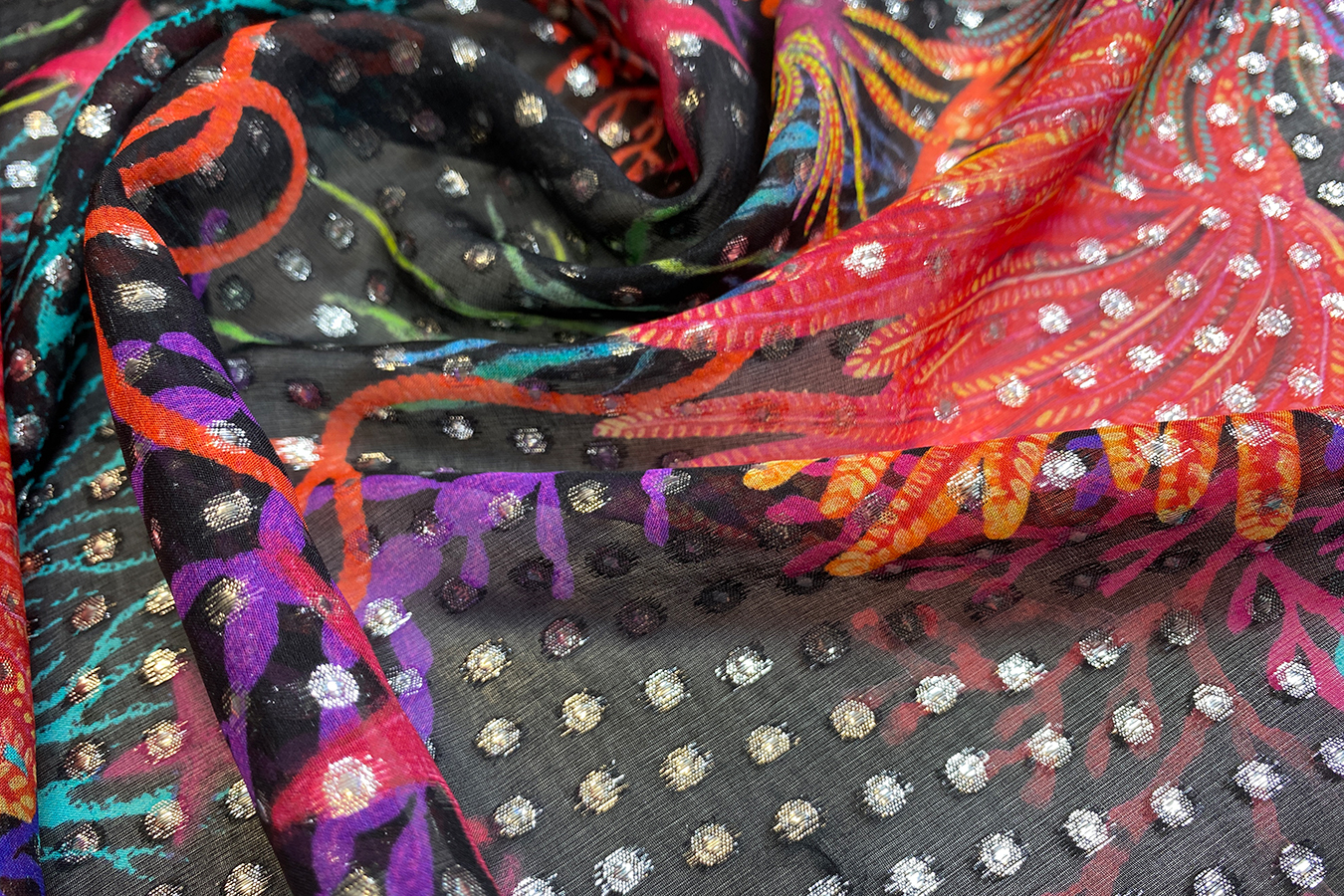 Seide - Unterwasserdruck