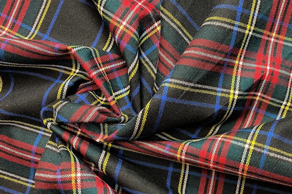 Regenmantelstoff - kariert