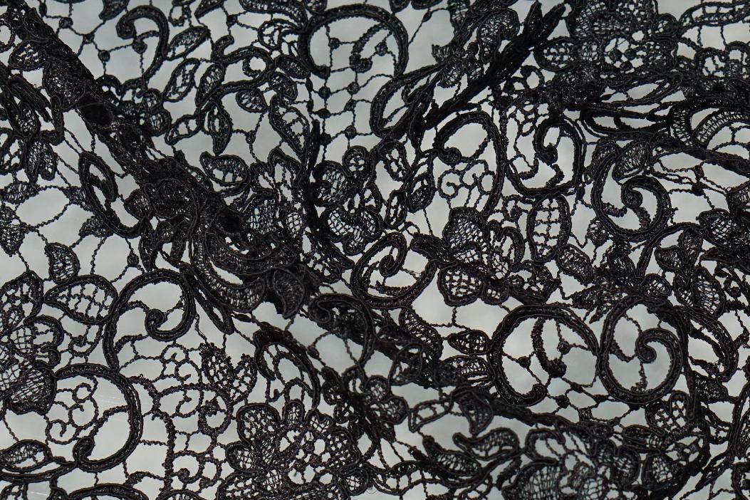 Guipurespitze - schwarz