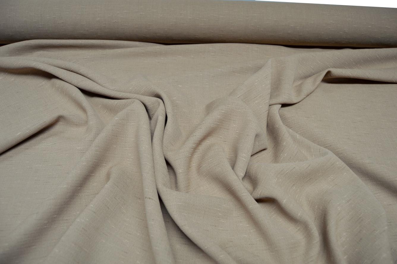 strukturierte Schurwolle - kamelfarben