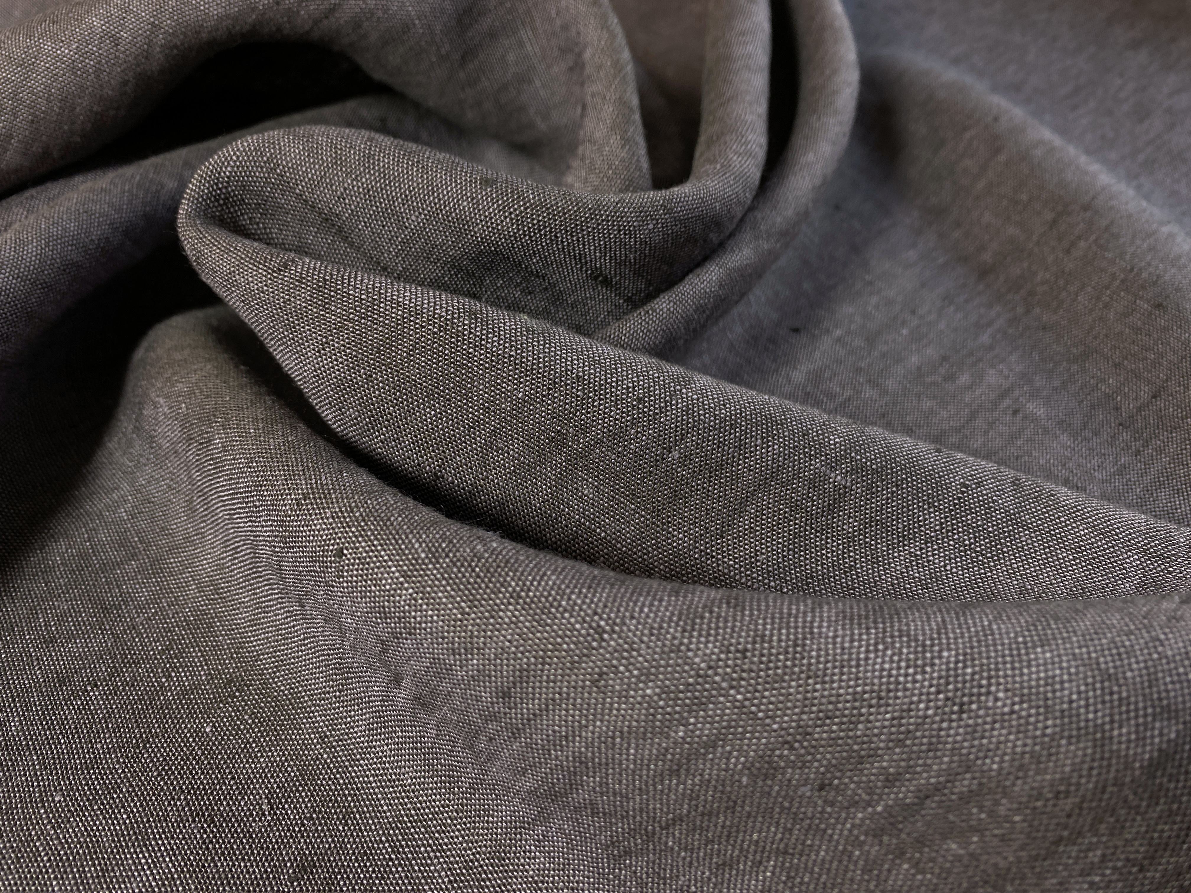Leinen taupe-flieder