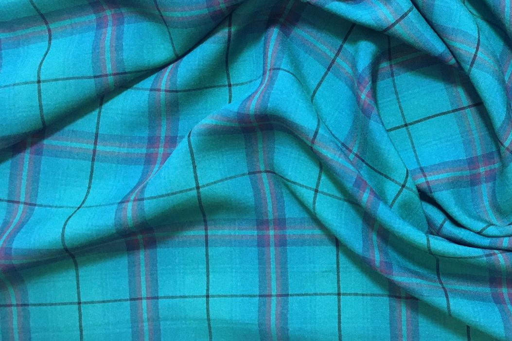 Schottenmuster - blaugrün