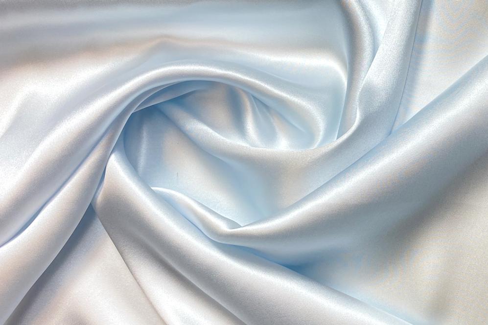 Elastische Seide - hellblau