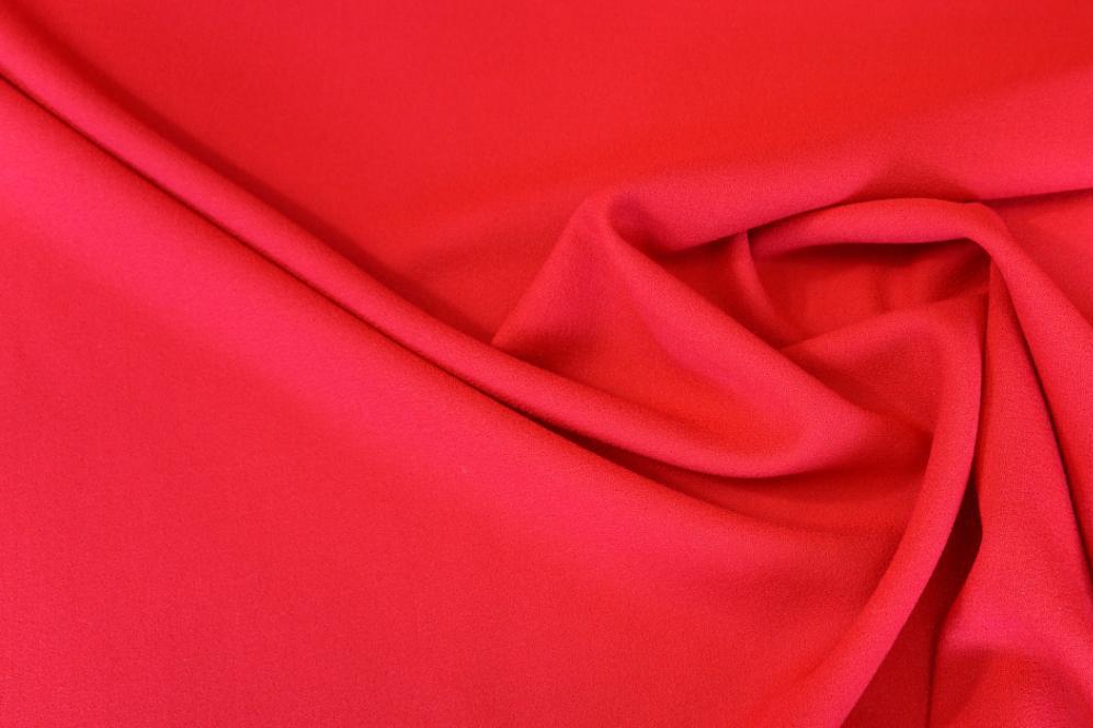 Schurwollcrêpe - mattrot
