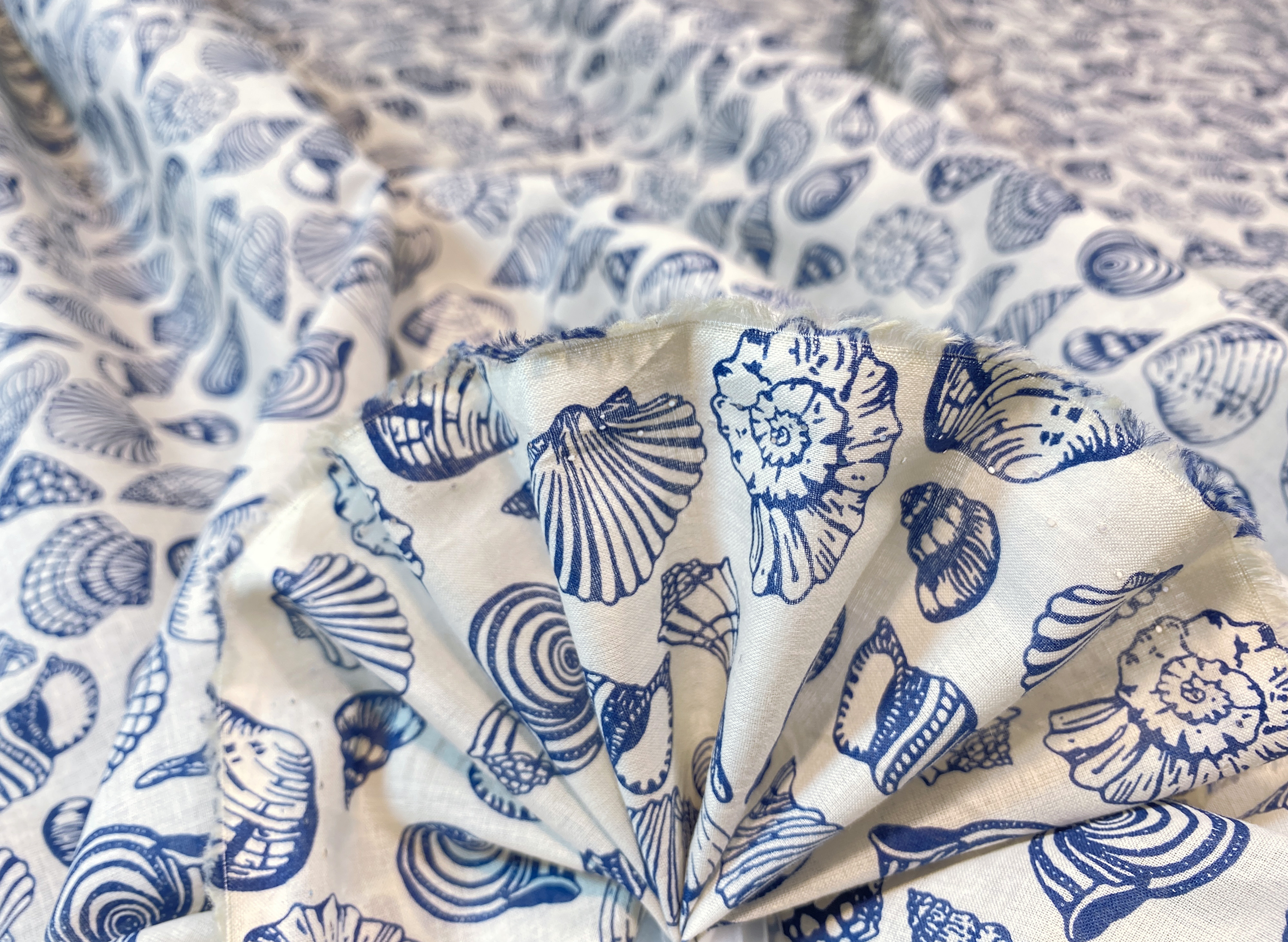 Baumwollbatist - Muscheln