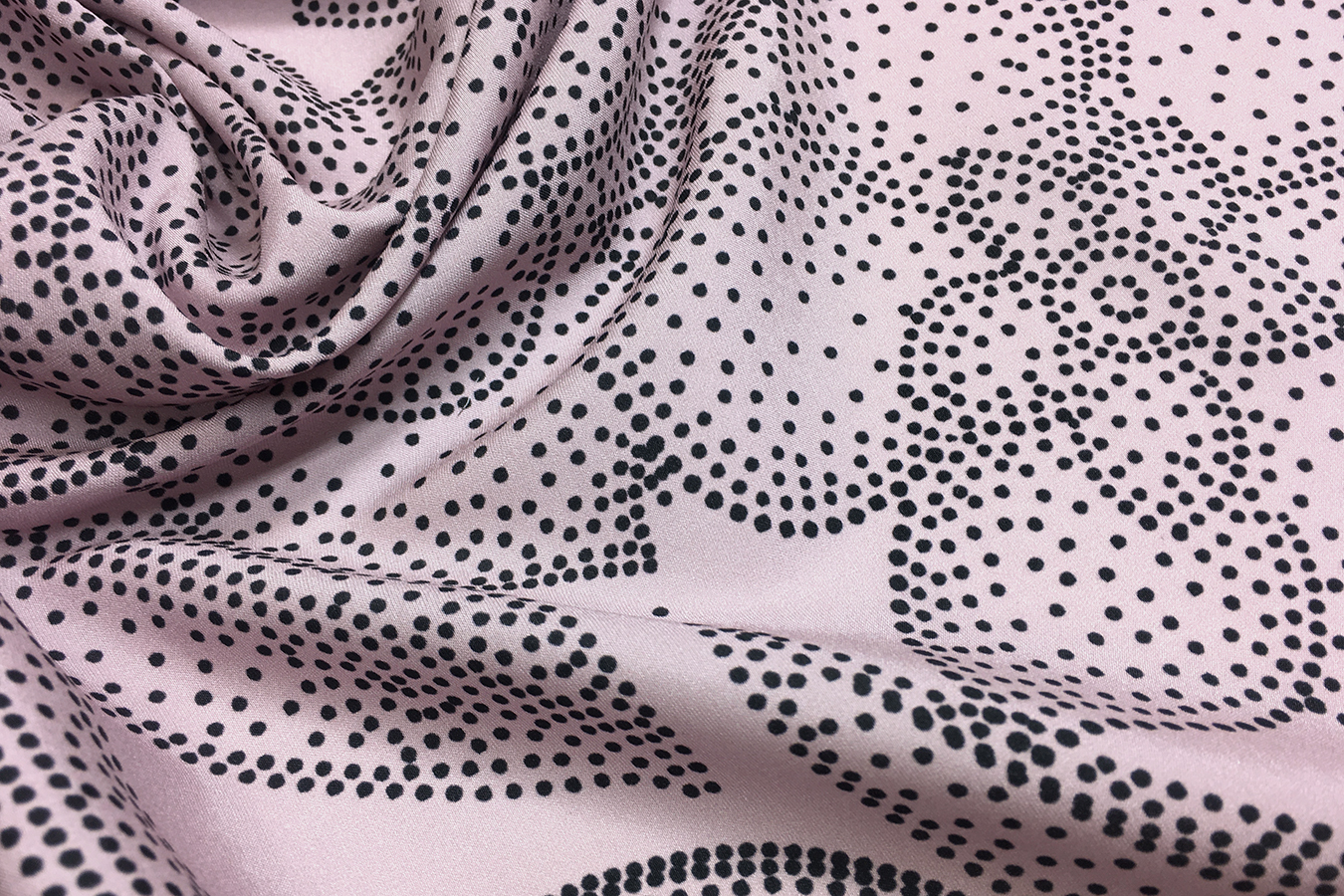 Seidenstretch - Punktmuster
