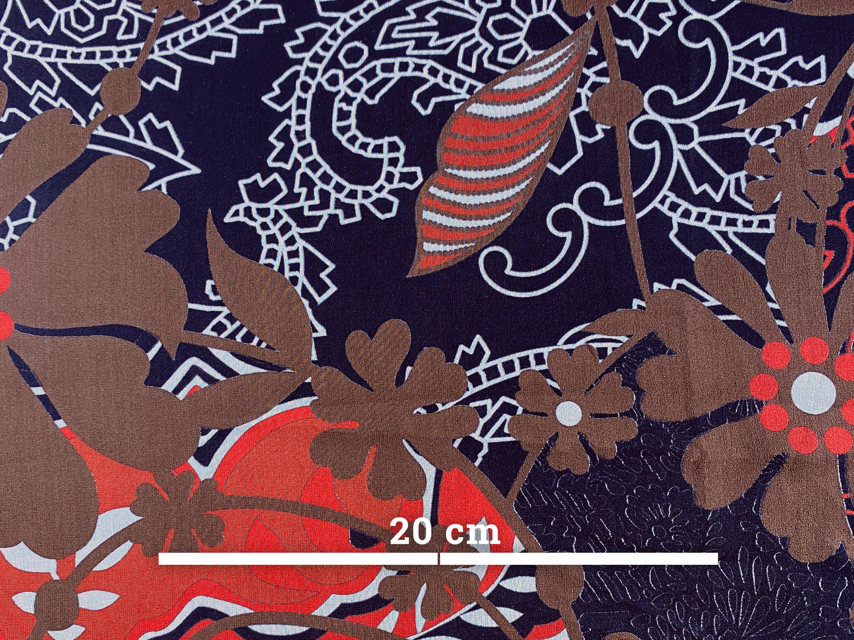 Chiffon - bunt auf schwarz