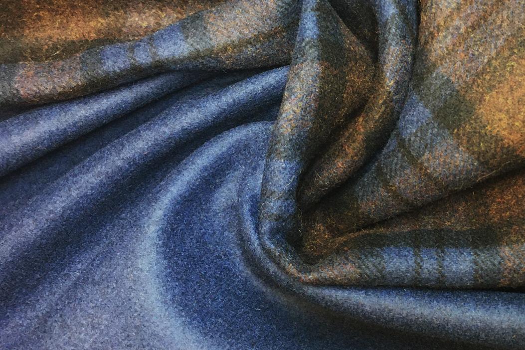 Doppelseitige Mantelware - kariert