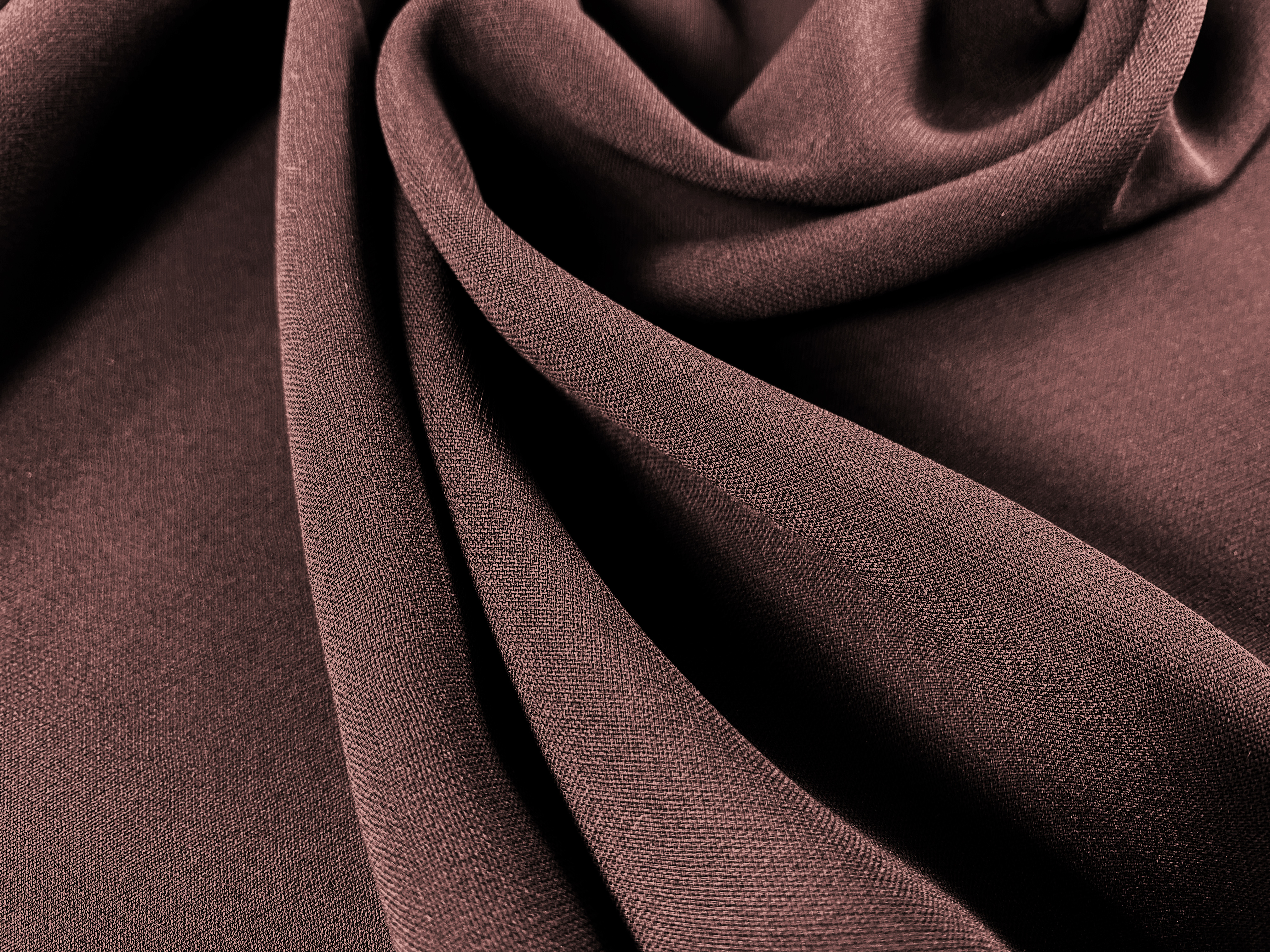 feine Seide - schokoladenbraun
