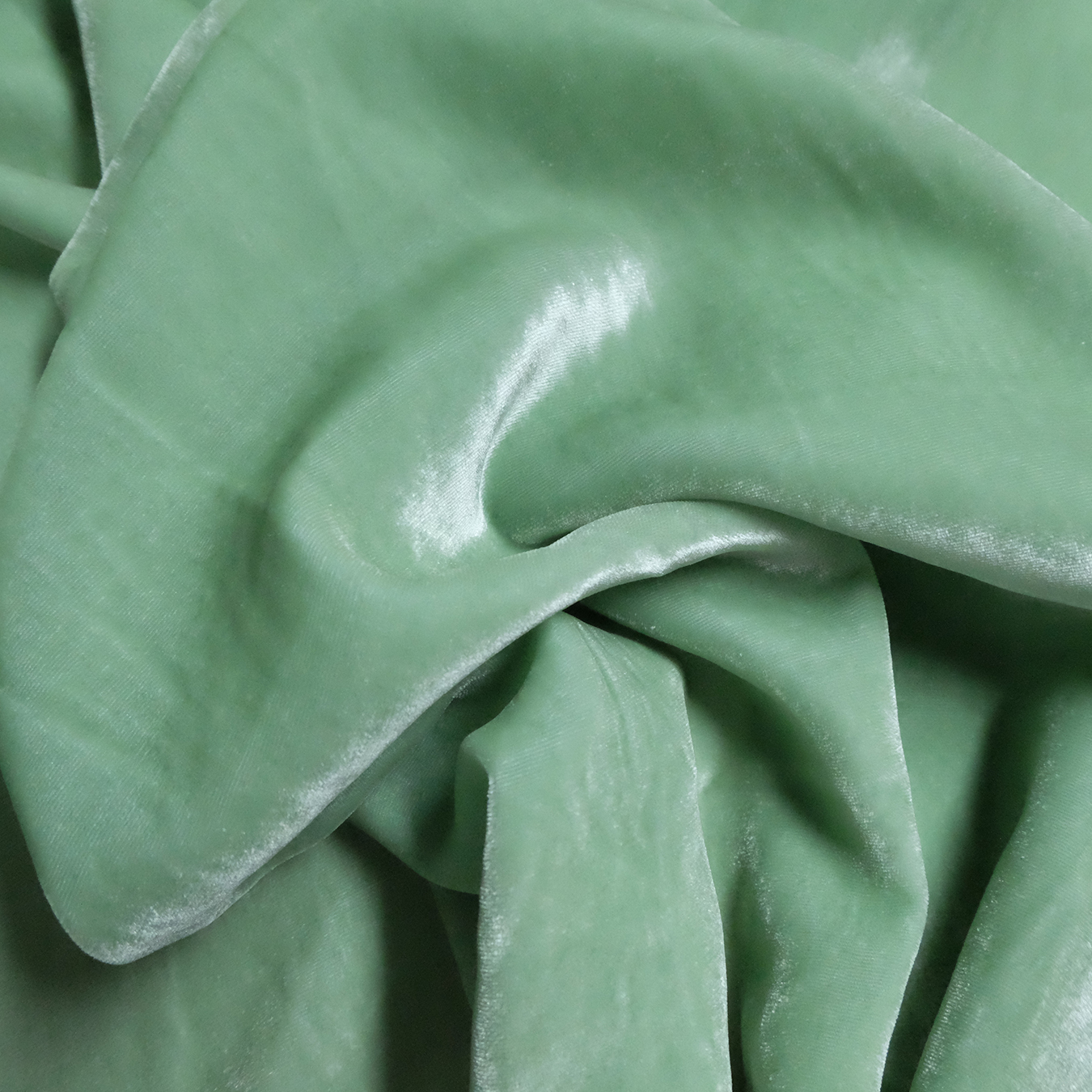 Seidensamt - mintgrün