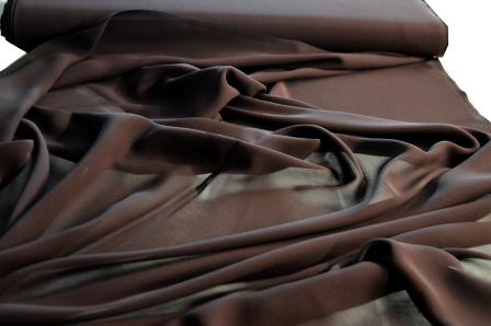 feine Seide - schokoladenbraun