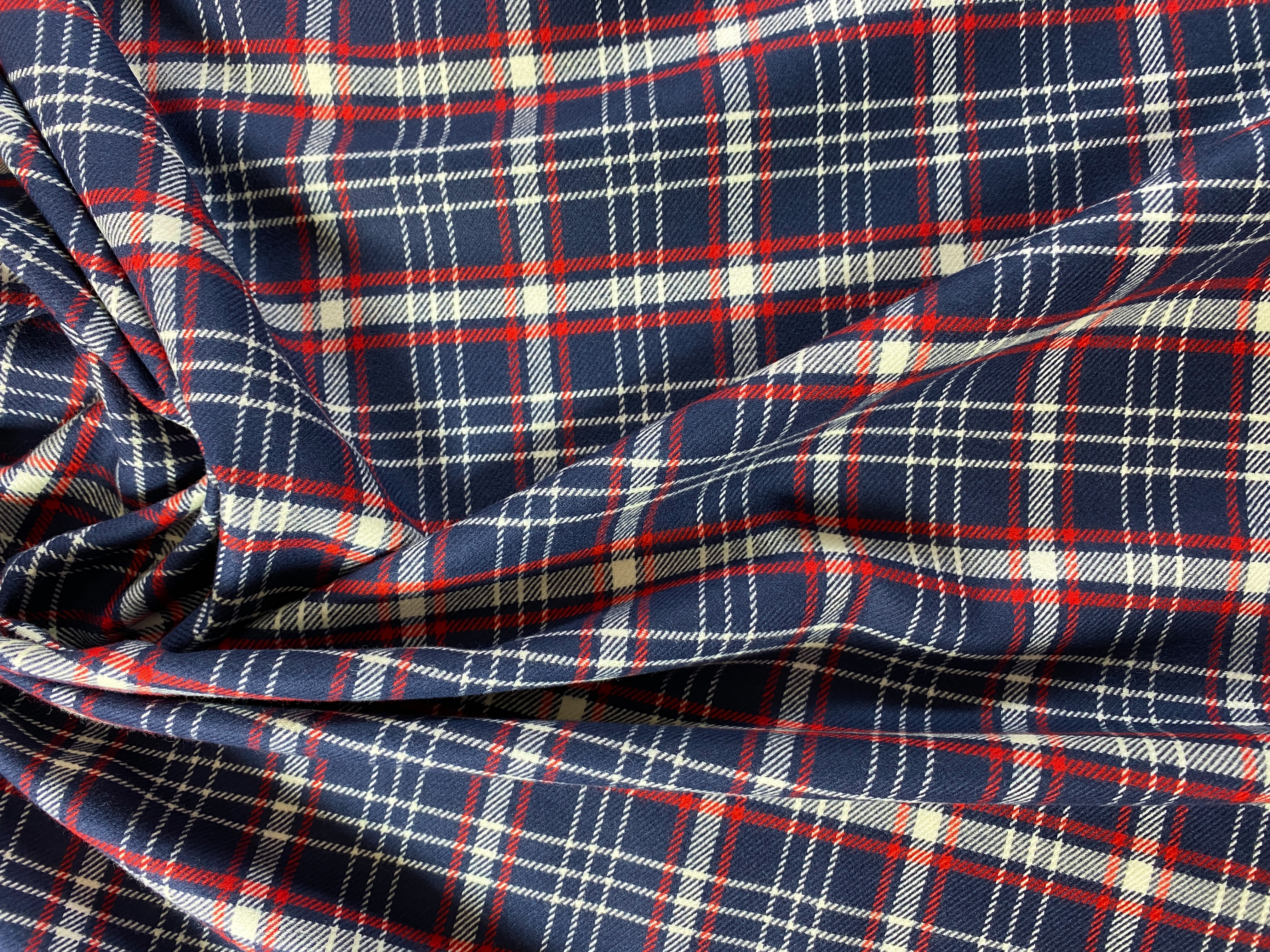 Flanell blau-rot-weiß