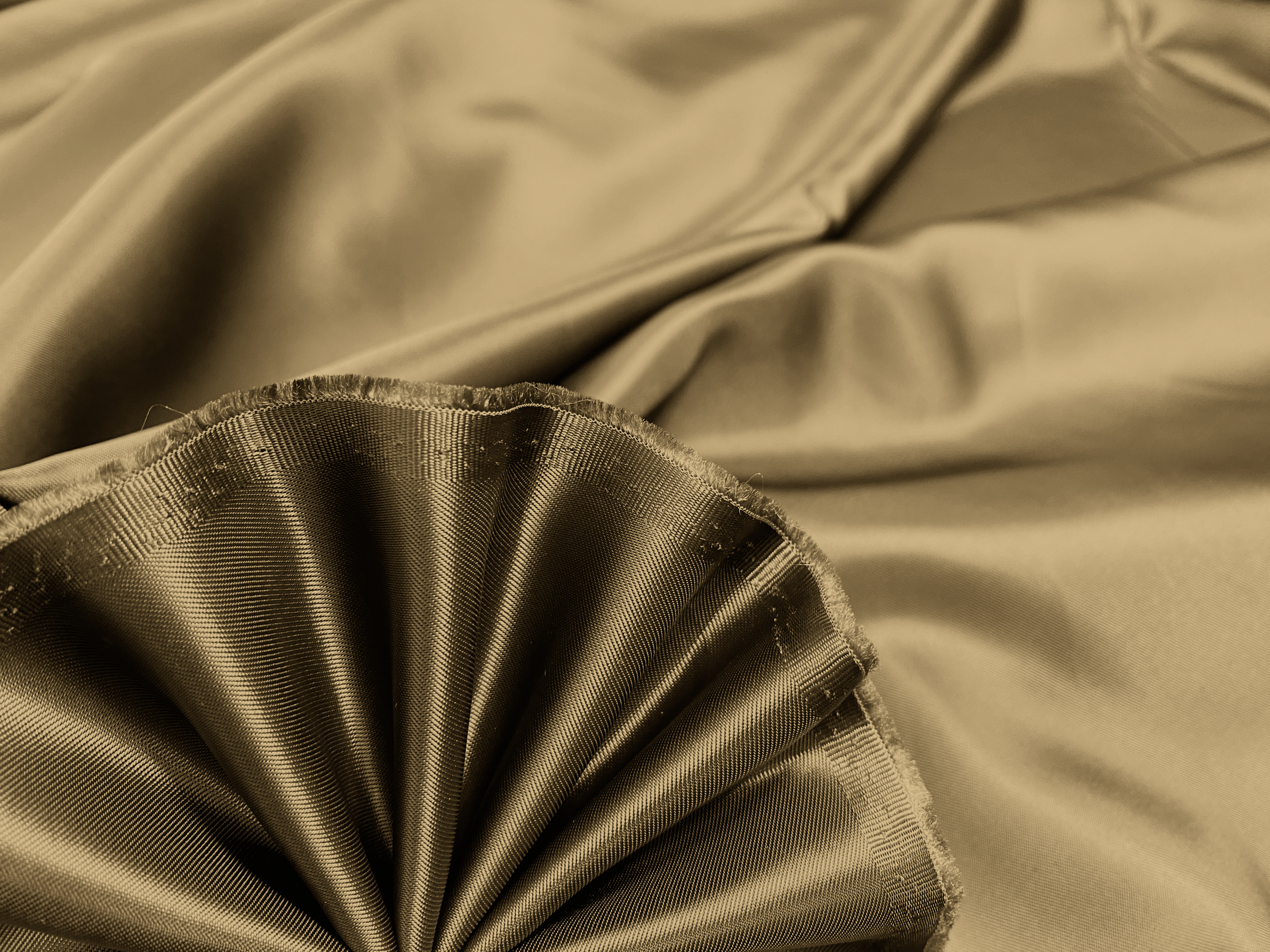 Sergefutter olivgrün