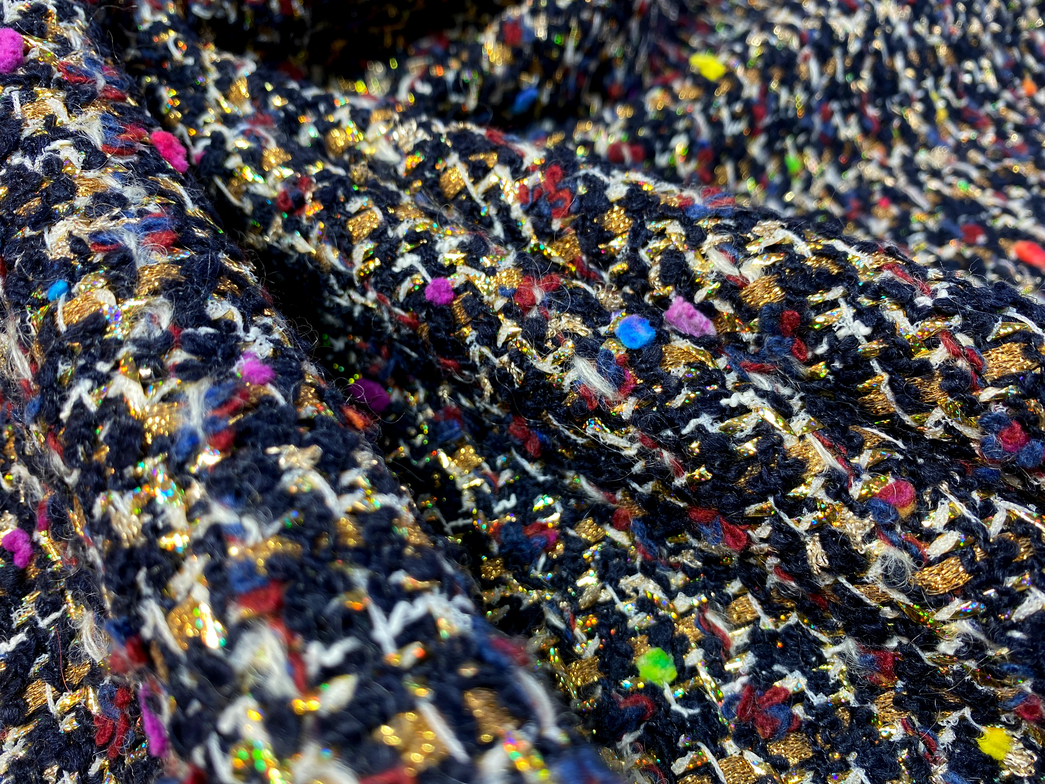 Kostümware schwarz-gold mit Tweedpunkten