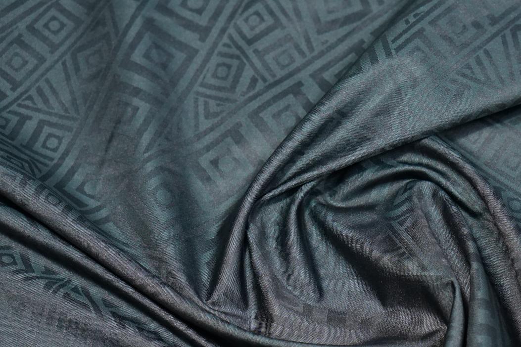 Viskosejacquard - tannengrün