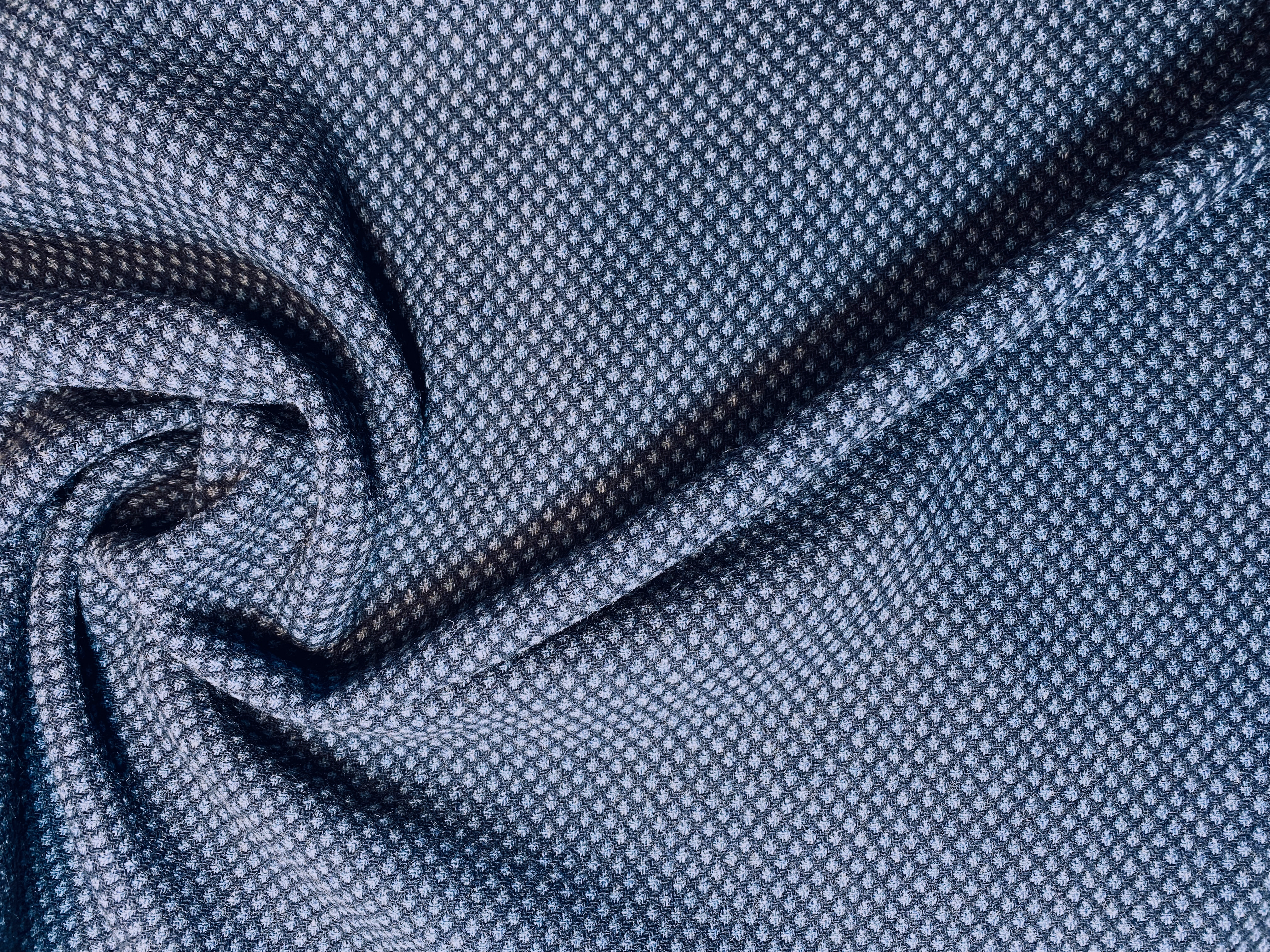 Jacquard Mantelware Blautöne