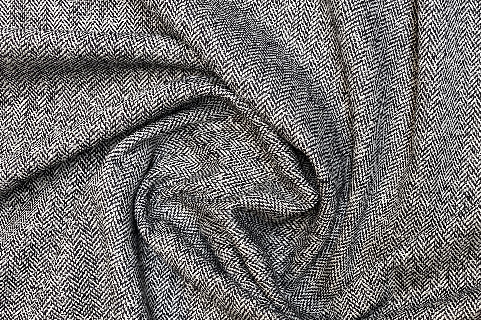 Seide-Wolle Mischung weiß-grau