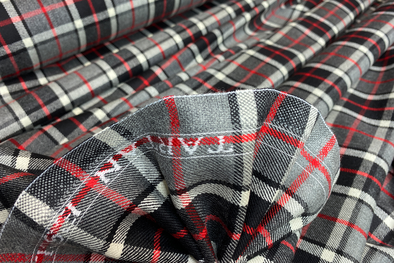 Flanell - Schottenkaro, grau