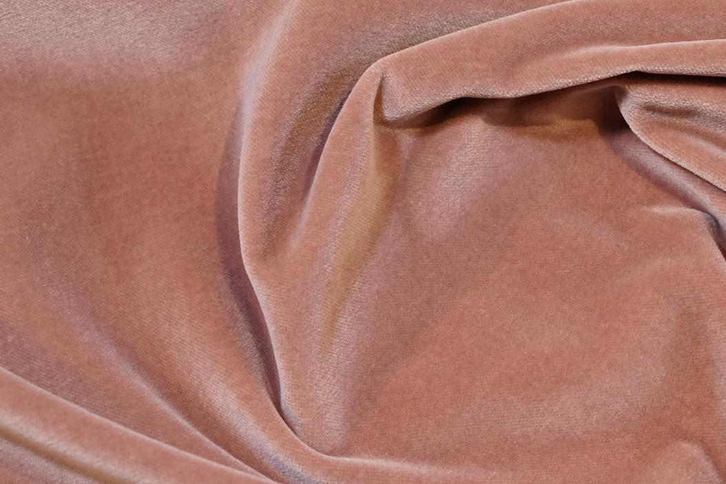 Baumwollsamt - puder-rosa