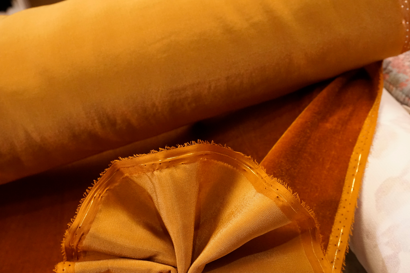 Seidensamt - karamell